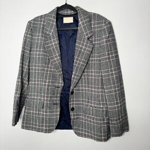 Pendleton wool plaid blazer size 10
